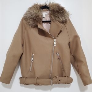 h&m asymmetrical wool blended blazer